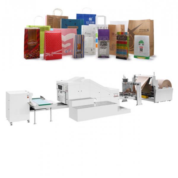 Quality Industrial Fully Automatic Paper Bag Machine For Portable Bag Making Square for sale