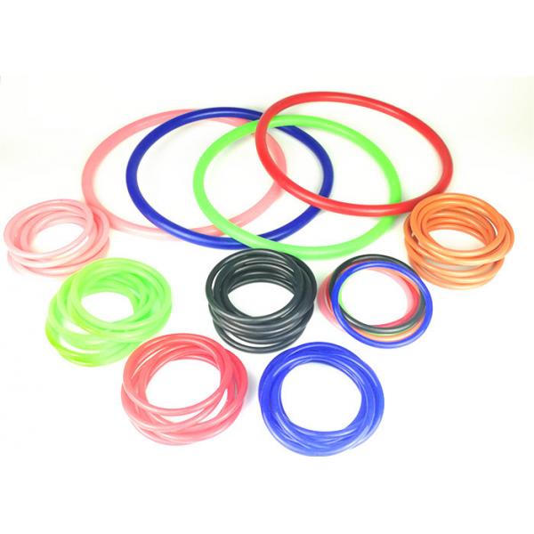 Quality Bright Color Silicone Rubber Seal Rings / Rubber Ring Gasket Anti - Aging for sale