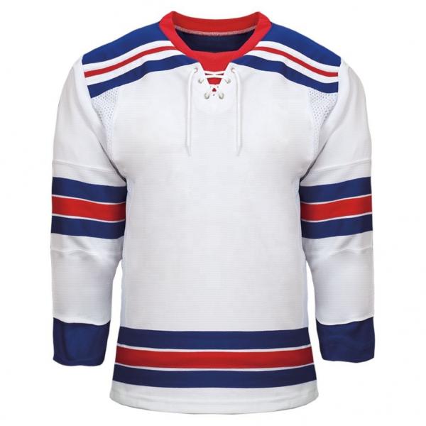 Quality Team Embroidered Hockey Practice Jerseys Multiscene V Neck Pro Neck for sale