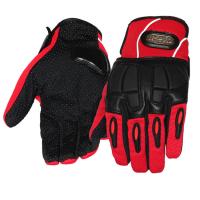 China Women Motorcycle Gloves Sport Racing Leather Riding Gloves With Reflective Stripe factory