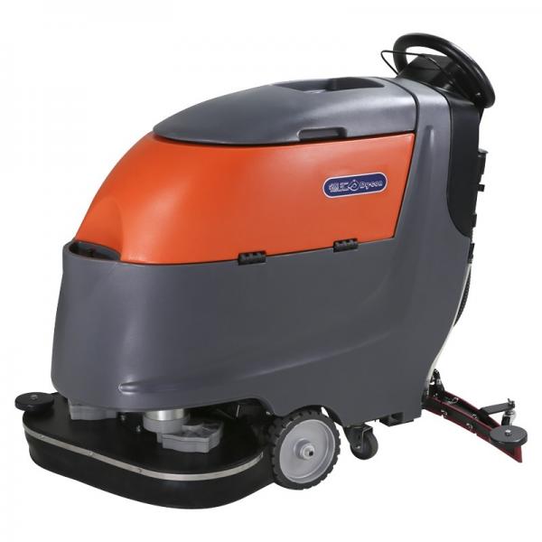 Quality Two Brushes Battery Powered Compact Floor Scrubber Cleaning Machine High Efficiency for sale