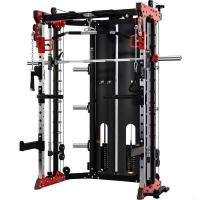 China Home Gym Fitness Exercise Equipment Rack Integrated Trainer Functional Smith Squat Rack factory