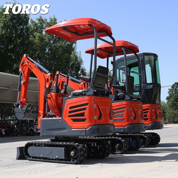 Quality Municipal Works Diesel Mini Hydraulic Excavator With Max. Digging Height 2490mm for sale