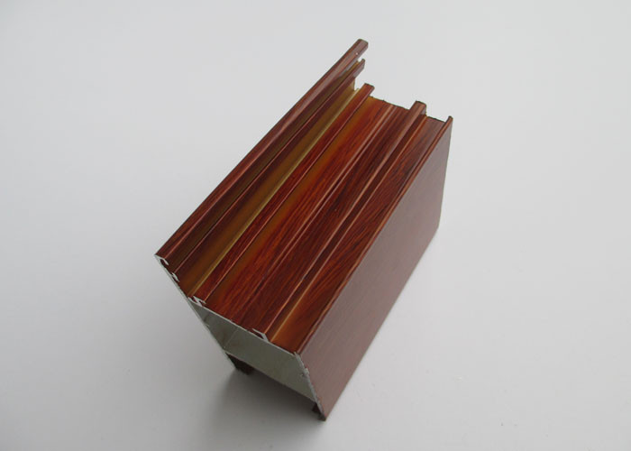 China Door Frames Aluminum Extrusion Profiles Full Set Wood Finished ISO9001 Certification for sale