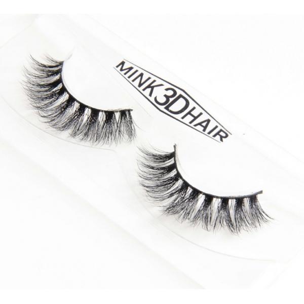Quality Professional Natural Fake Eyelashes , 3D Mink False Eyelashes For Dairly Makeup for sale