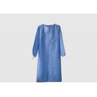 china High Durability Disposable Isolation Gowns Round Neck Design Weight 40g