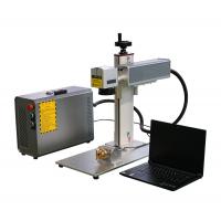 China Rotary 20W 30W 50W Mini Portable Laser Marking Machine factory