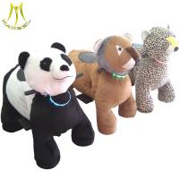 China Hansel wholesale moving toy car animal ride plush electrical animal toy car factory