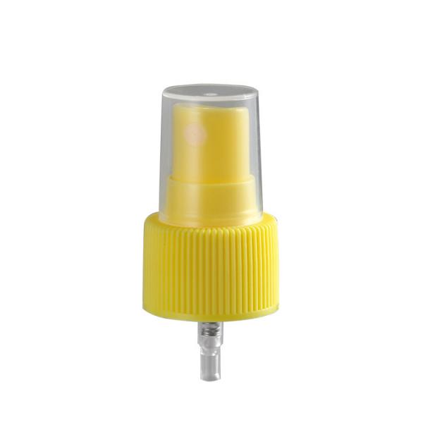 Quality Yellow Ribbed Fine Mist Sprayer OEM ODM Non Spill For Bottle for sale