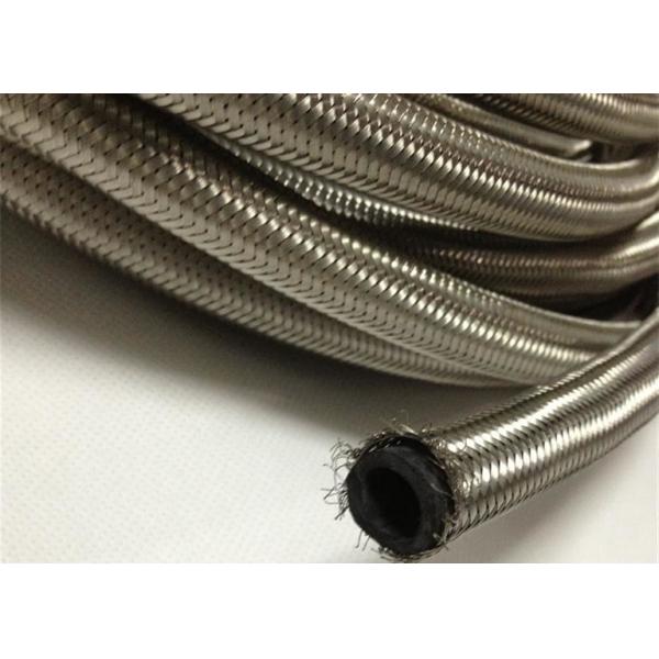 Quality AN4  / AN 6 Braided Rubber Fuel Hose for Automotive , Stainless Steel Outer for sale