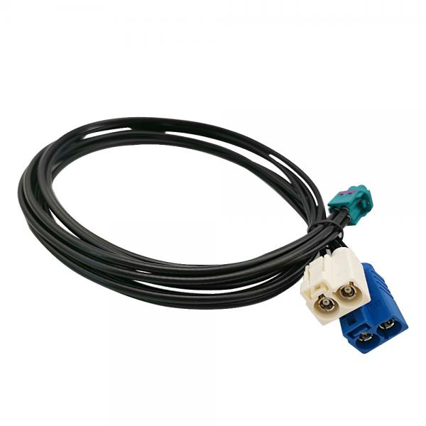 Quality Durable Coax Dual FAKRA Cable B And C Code To 4 Pin Z Code 2 In 1 for sale