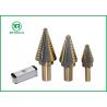 China Straight Flute HSS Step Drill Bit , 2 Inch Step Drill Bit For Multiple Hole factory