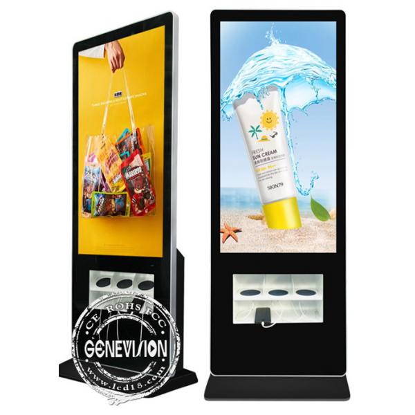 Quality 55 Inch Cell Phone Charging Kiosk , Mobile Charging Phones LCD Digital Signage for sale
