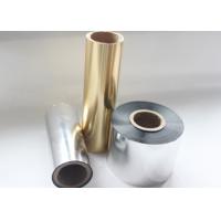 China Gold/Silver BOPP Thermal Lamination Film 25 Micron Glossy Metallic Luster For Hot Stamping factory