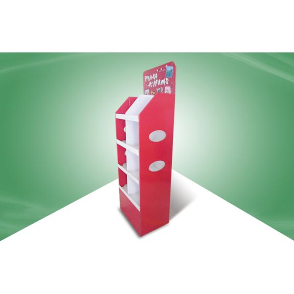 Quality 4 Tire POS Cardboard Display Shelf Cardboard Retail Display Stands for sale