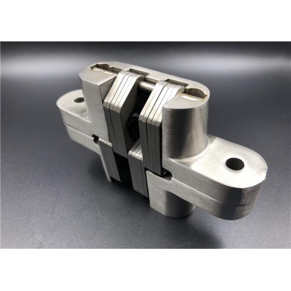 Quality 25x118x18mm Adjustable SOSS Type Hinges / Silver 180 Degree Hidden Hinge for sale