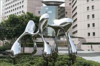 China Custom Size Stainless Steel Garden Statues For City Decoration OEM / ODM Acceptable factory