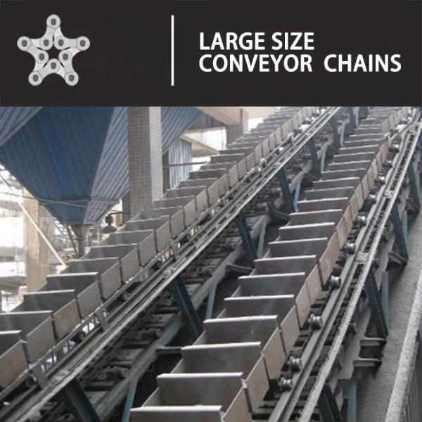 Quality Custom Pitch 100mm Bucket Elevator Conveyor Chain With Attachments for sale