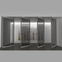 Quality Aluminium Glass Pivot Front Door Framed Pivot Shower Door Multi Panel for sale
