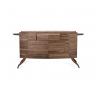 China Contemporary Solid Wood Cabinets , Dark Brown Modern Wood Sideboard factory