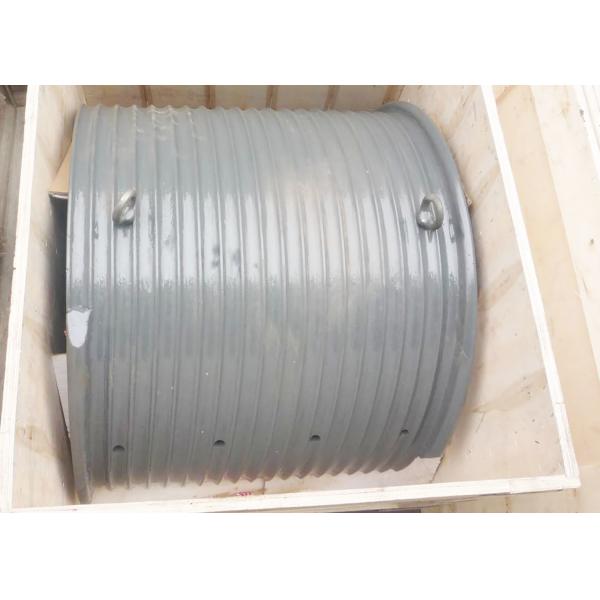 Quality 240KN Winch Drum With Grooved Sleeves Sleeves 1000mm Diameter For Construction for sale
