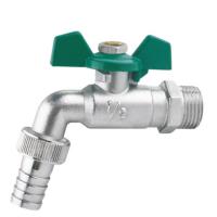 Quality 316SS Bibcock Valve Tap Bibcock With Plastic Fastcoupling for sale
