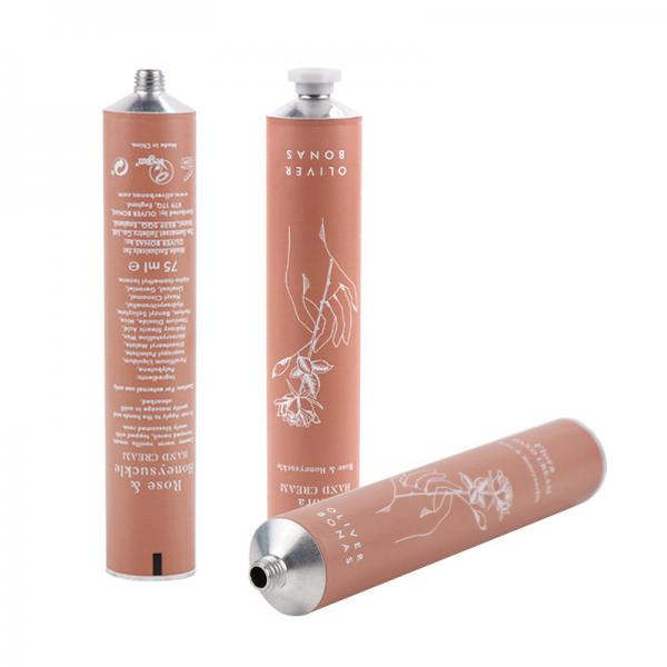 Quality 0.27oz-13oz Aluminium Tubes Cosmetics Packaging Cinnamon Pink Metal Hand Cream Tubes for sale