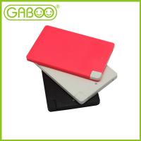 China HG-W0202/HG-W0202L Credit card power bank with lightning connector & micro usb cable factory