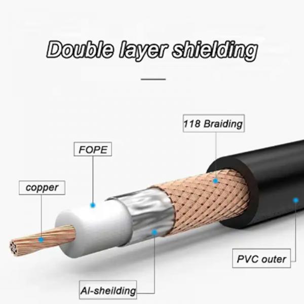 Quality FPE PE Copper Coaxial Power Cable RG59+2 RG58 RG6 RG11 For Video Signal for sale