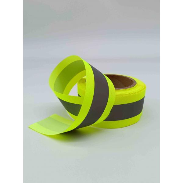 Quality Green Reflective Elastic Tape For Clothing Webbing Strap For Safety 5cmx50m for sale