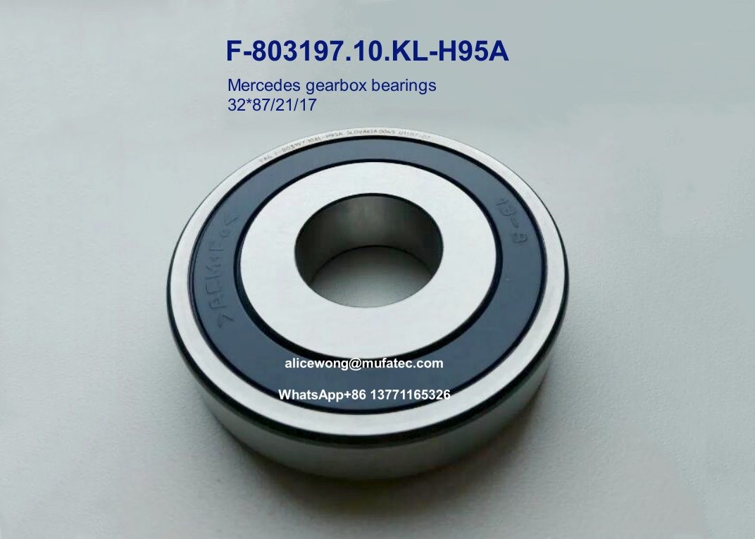 China F-803197.10.KL-H95A F-803197 Mercedes gearbox bearings special ball bearings 32x87x21/17mm factory