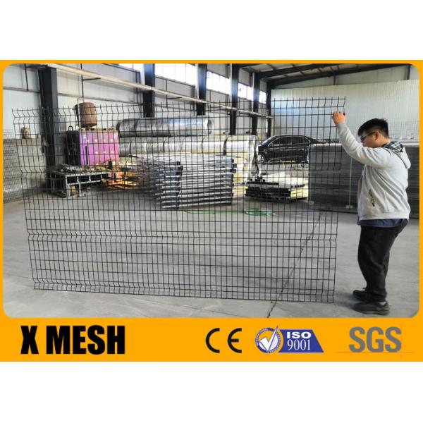 Quality 3D Black Vinyl Coated Welded Wire Fencing Corrosion Resistant for sale