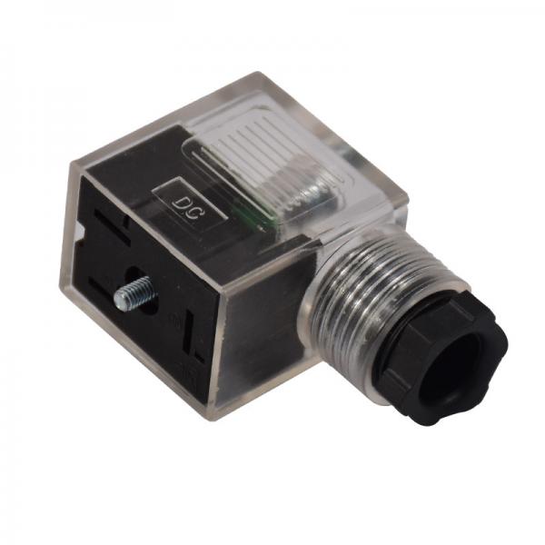 Quality 3 Pin Female Solenoid Valve Connector Form B IEC Standard for sale