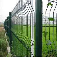 China Hot Selling Cheap Custom Wholesale Green Dark PVC 3D Curved Wire Mesh Fence For Orchard Periphey factory