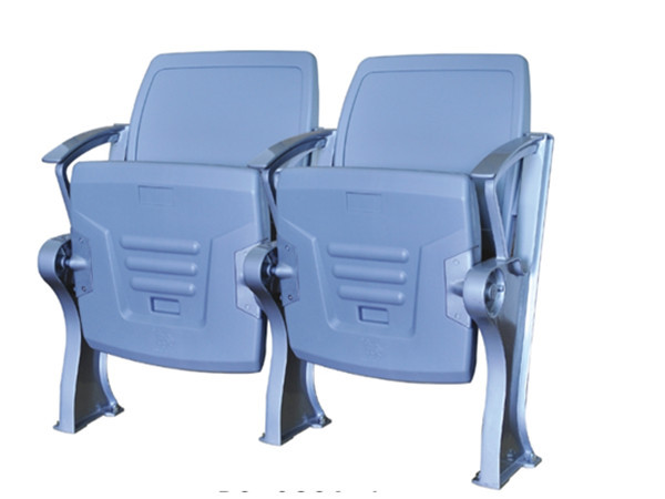 Quality aging  resistance HDPE aluminum  Folding Stadium Seat With Arms And Cushion for sale