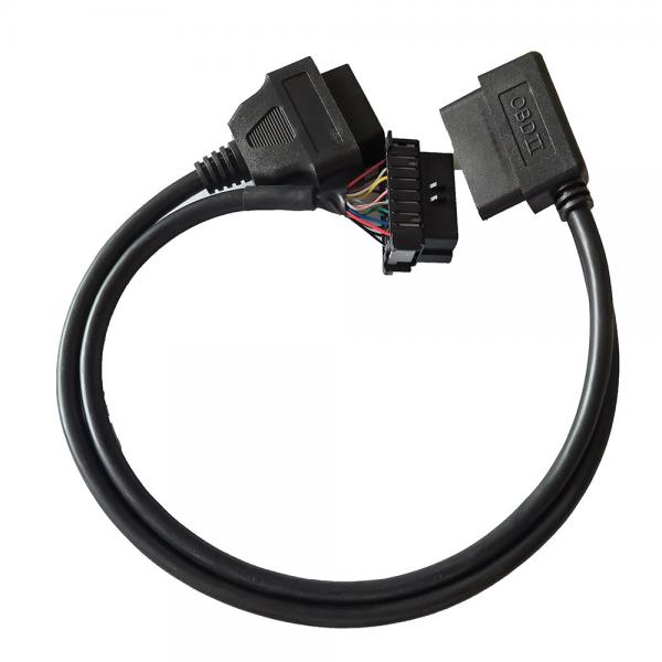 Quality 12W-24W OBD2 Y Cable Splitter Male To Dual Female For Benz Vehicle Diagnosis for sale
