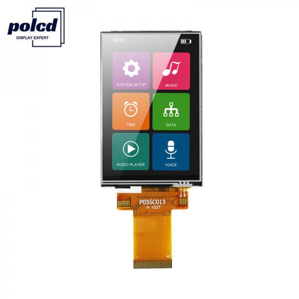 Quality Polcd 8080 MCU 320X480 Lcd 3.5 Inch 450 Nit TFT Touch Screen 12 0'CLOCK for sale