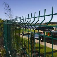china Galvanized Steel 3D Curved Security Welded Fence Panels 50x200mm 50x150mm