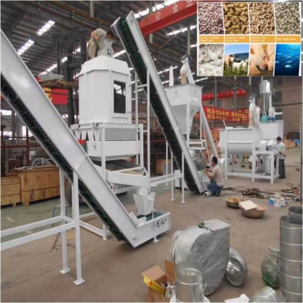 Quality Farm Feed Pellet Production Line 20ton/H Complete Cattle Feed Making Machine for sale