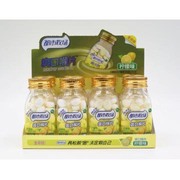 Quality Fresh Breath Vitamin C Sugar Free Mint Candy Cooling Lemon Flavor Pepper Mint for sale