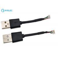 China Black Plastic USB Cable Assembly Short Shell USB A Male Connector Available factory