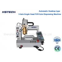 China 3 Axis Stepper Motor Glue Dispensing Machine Desktop Type With PUR Heating Valve factory