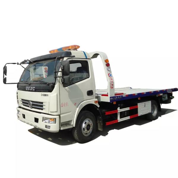 Quality 4 - 5 Ton Flatbed Wrecker Tow Truck / Hydraulic Right Hand Drive Truck for sale