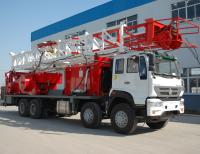 China 600 m Truck Mounted Portable Water Drilling Machine BZC600CA With HOWO Chassis And 2300r / Min Engine factory