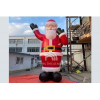 China Giant Inflatable Santa Claus With A Gift Bag Christmas Decorations Outdoor factory