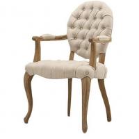 China Wooden Fabric Dining Chairs With Arm , Upholstered Contemporary Dining Chairs factory