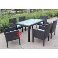 China Outdoor rattan furniture round table and chair,outdoor garden dining table and chair,Leisure bistro rattan dining set factory