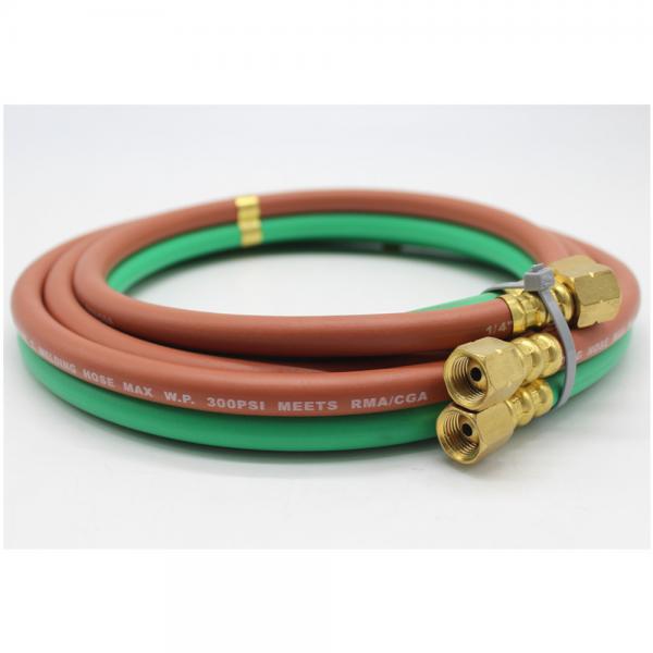 Quality Superior Grade T 1/4'' ID X 25ft Rubber Welding Twin Hose For Fuel Gas for sale