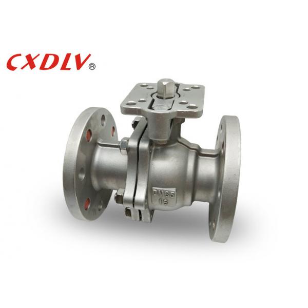 Quality 2 Way Stainless Steel Ball Valve Full Bore CF8M DN65 Flange Connection With ISO5211 Pad for sale