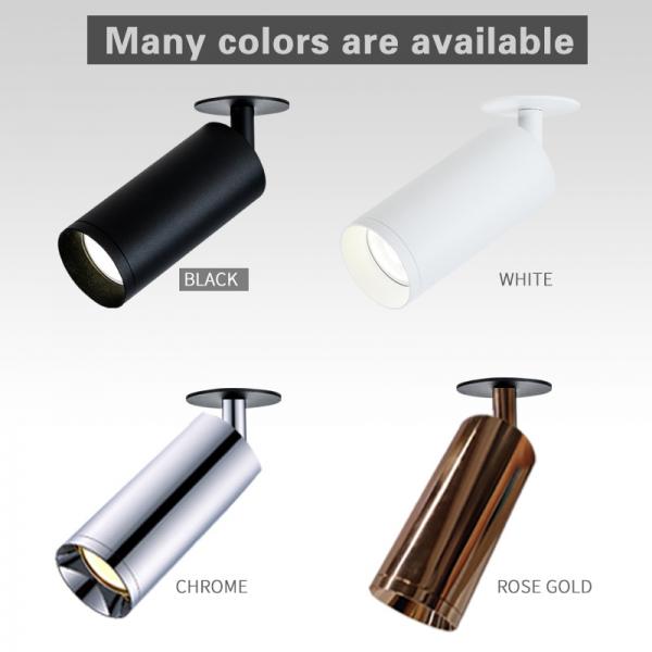 Quality Cylinder Surface Mounted Spotlight Adjustable Black Aluminium GU10 Downlights for sale